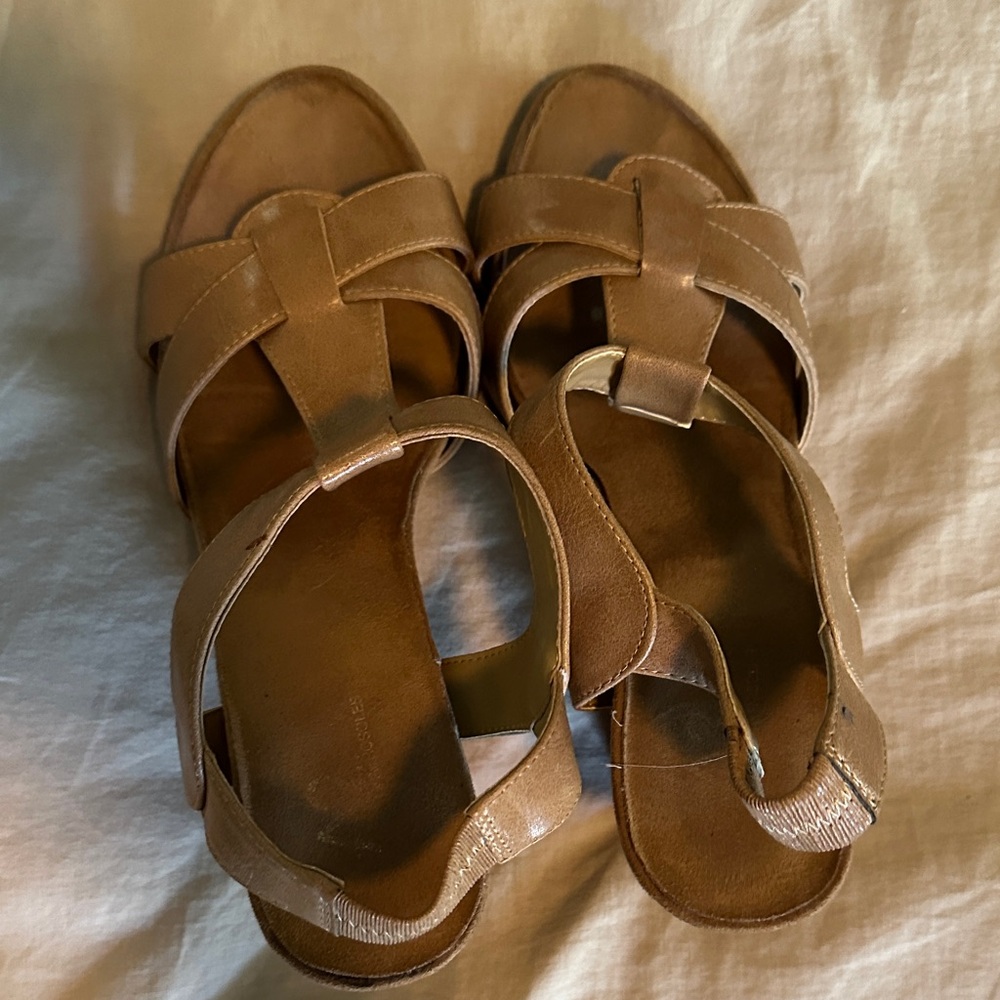 A2 By Aerosoles Tan Sandals with Soft Leather and Flexible Sole